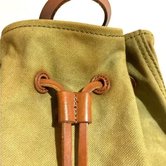 Olive Green Canvas Backpack - Picture 11 of 11
